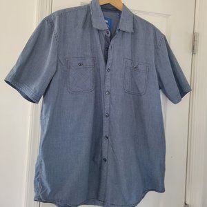 Michael Brandon Large Short Sleeve Button Down Shirt